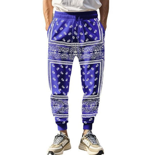 Herren unkomplizierte Jogginghose im Bandana-Stil EB