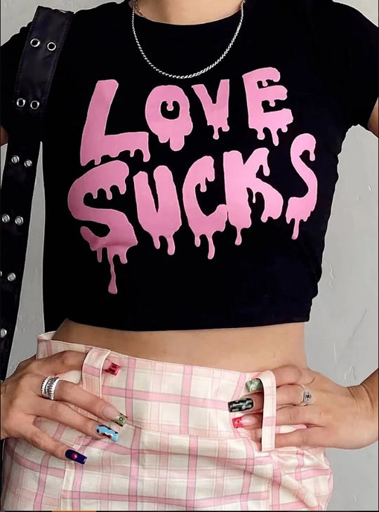 Damen T-Shirt mit kreativem Schlüsselherz-Motiv und modernem Print EB