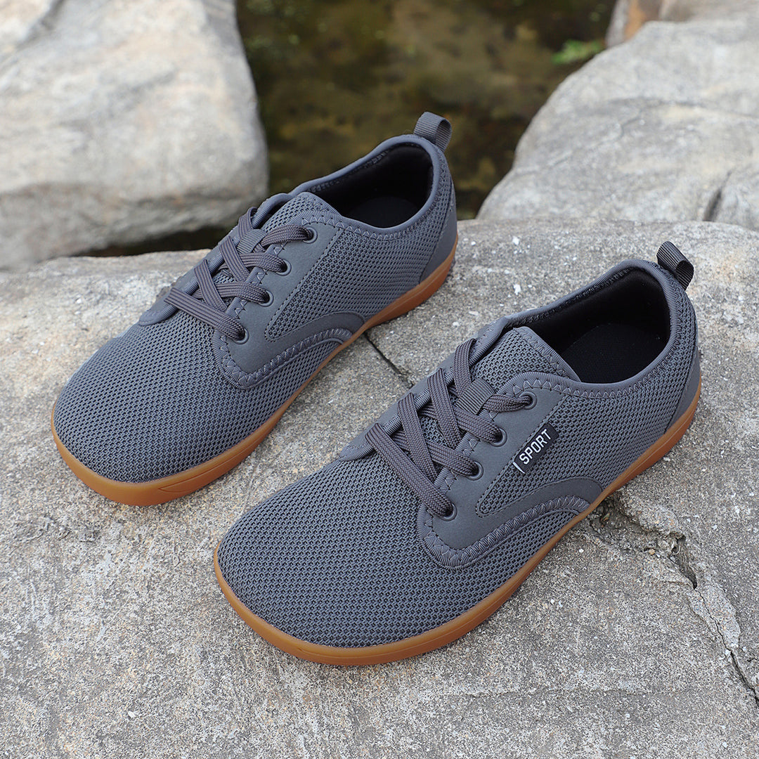Damen Sportliche Freizeit-Sneaker aus atmungsaktivem Mesh mit rutschfester Sohle EB