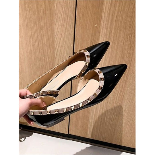 Damen elegante Slingback-Pumps mit zierlichen Strassverzierungen EB