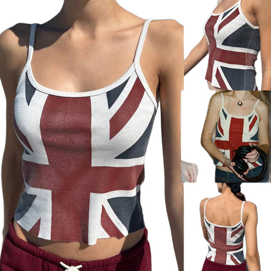 Damen Crop-Top mit Britischem Motiv EB
