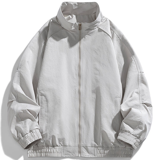 Herren urbaner Oversize-Blouson mit Stehkragen, Raglanärmeln und Utility-Ärmeltasche EB