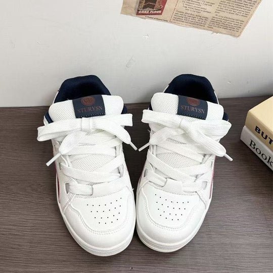 Damen Sportliche Sneakers mit atmungsaktivem Mesh-Obermaterial und robuster Gummisohle EB
