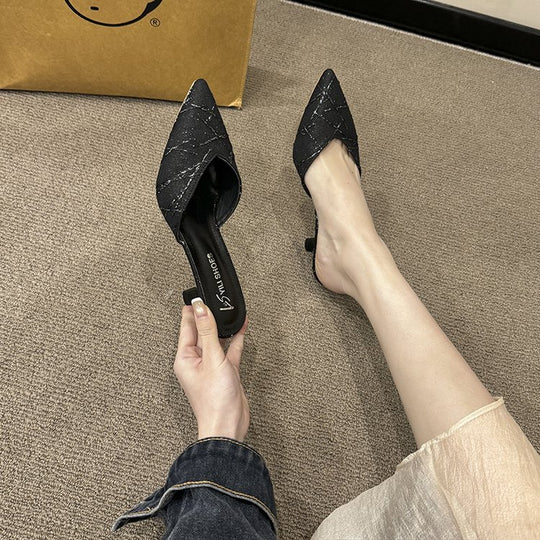 Damen elegante Slingback-Pumps mit schickem spitz zulaufendem Design EB
