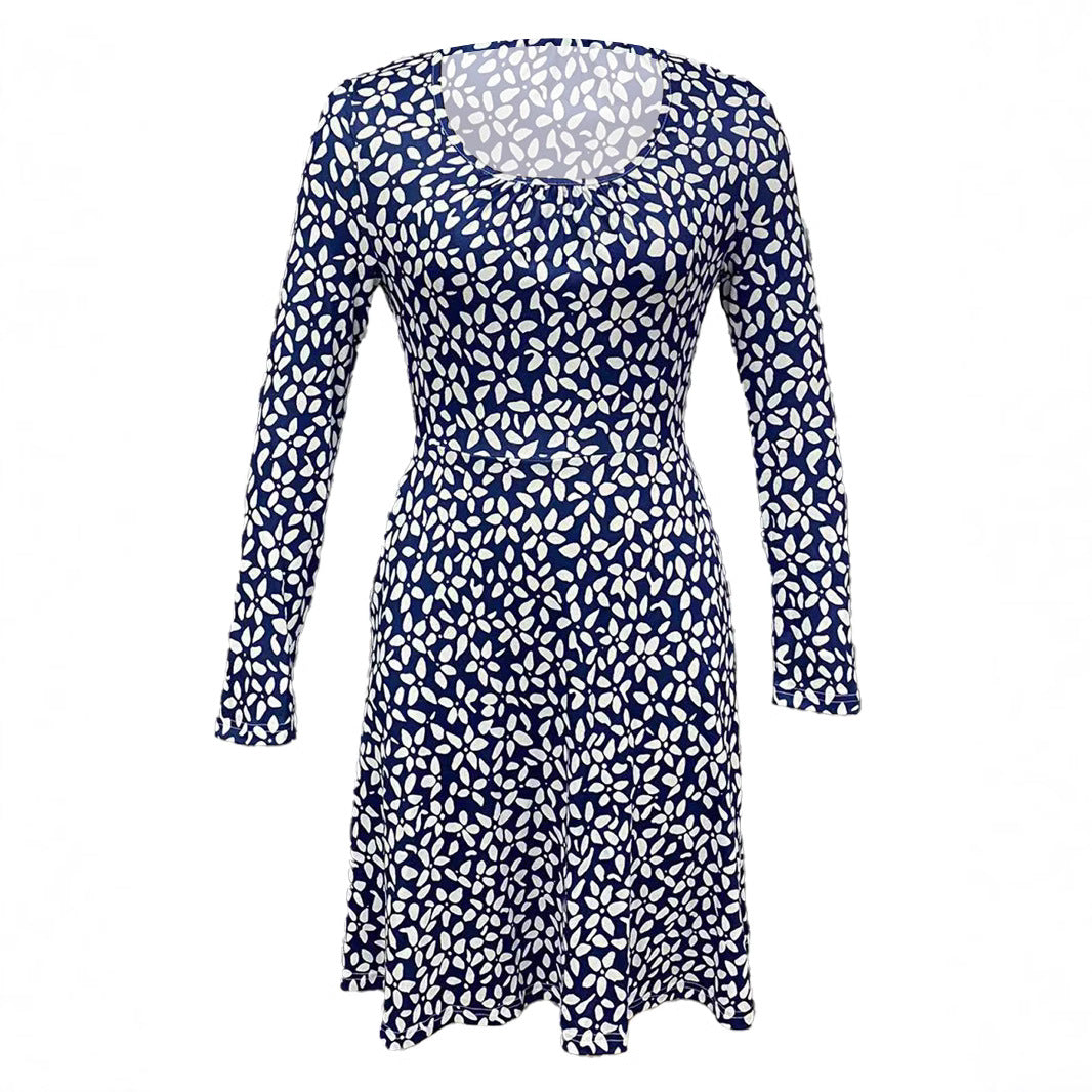 Damen Kleid mit floralem Muster und praktischen Taschen EB
