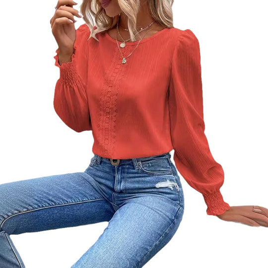 Damen Elegantes und luftiges Blusenshirt EB