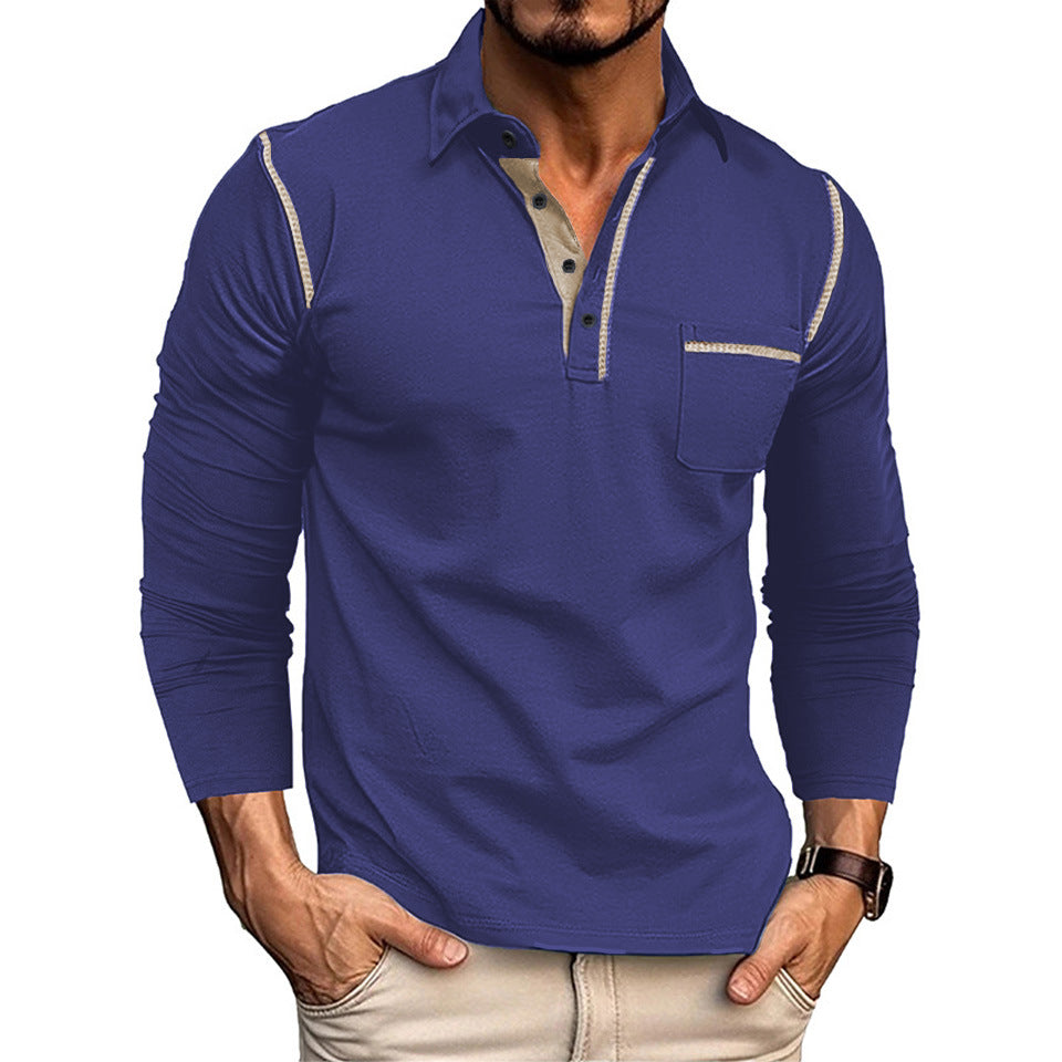 Herren Langarm Poloshirt EB