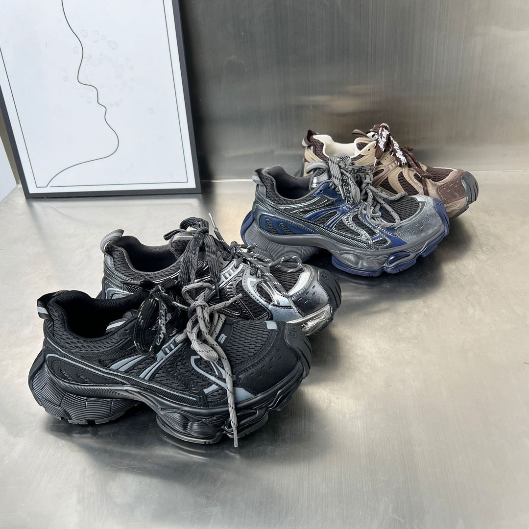 Damen Sportliche Laufschuhe mit atmungsaktiver Netzstruktur und stoßdämpfendem Fußbett EB