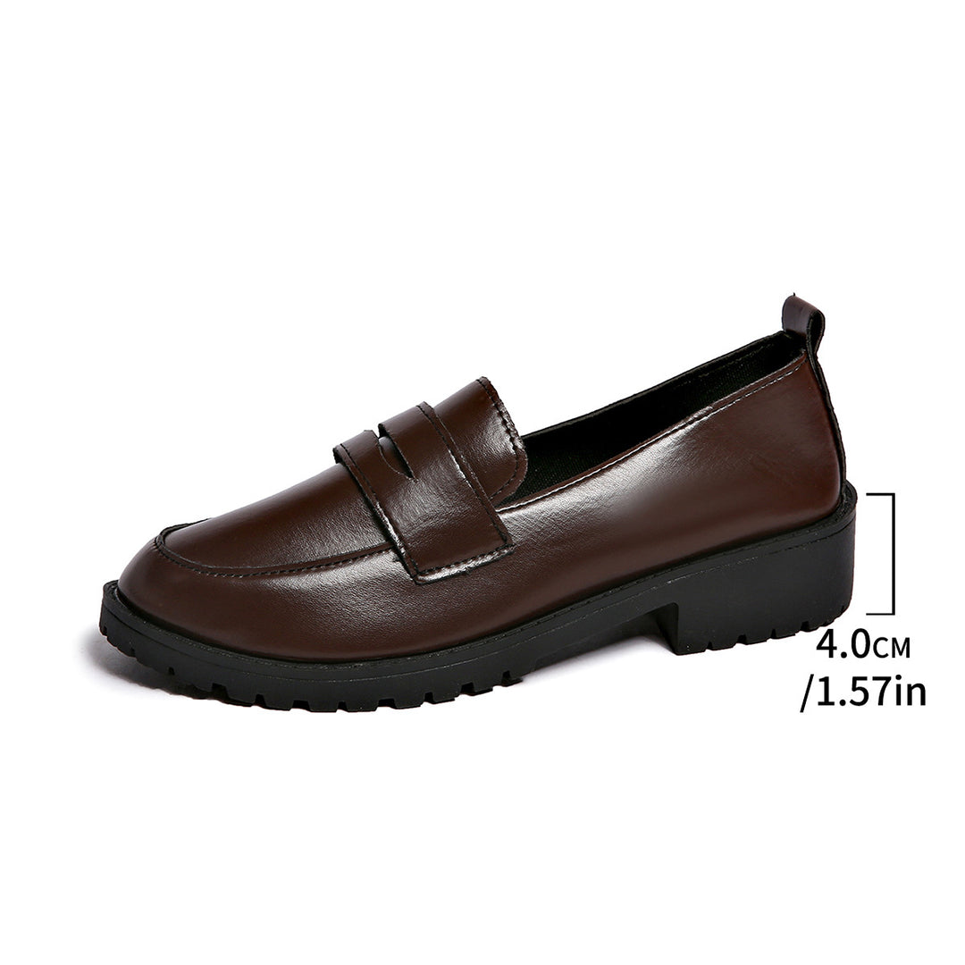 Damen Elegante und bequeme Mokassins mit modischem Riemen EB