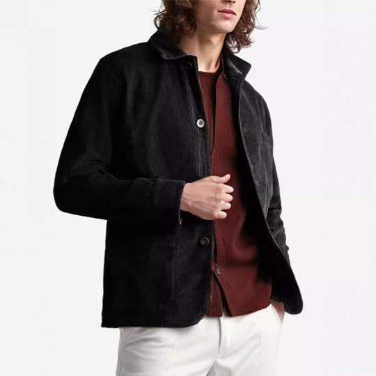 Damen moderne Kordjacke mit praktischen Taschen EB