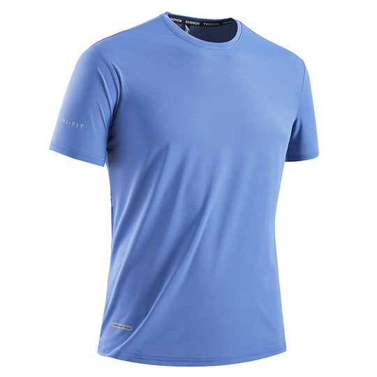 Herren nan atmungsaktives Funktions-T-Shirt aus perforiertem Mesh für Training EB