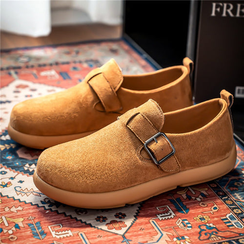 Damen modische Clogs mit verstellbarem Schnallenverschluss und rutschfester Sohle EB