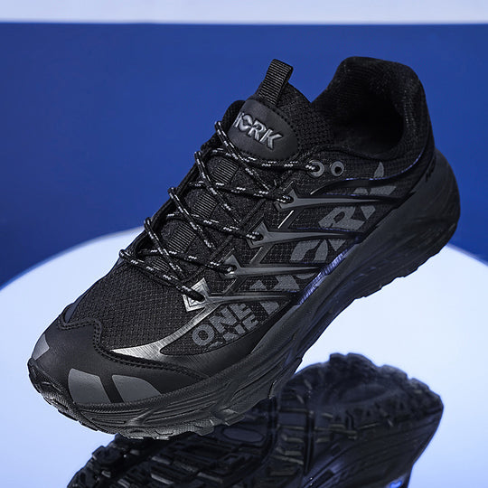 Herren technische Trailrunning-Sneaker mit stoßdämpfender Hohlkern-Zwischensohle verstärkter Zehenkappe und griffiger Offroad-Profilsohle EB
