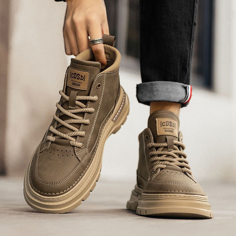 Damen modische High-Top Sneakers mit komfortabler Polsterung und rutschfester Sohle EB
