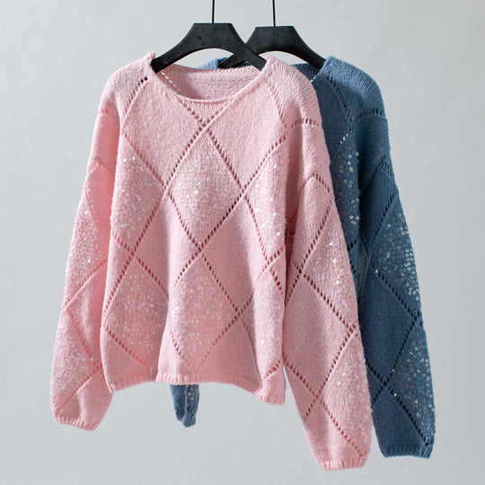 EB | Luftiger Hohlstrickpullover Für Übergangszeit