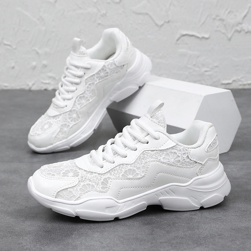 Damen Trendige Sneakers mit atmungsaktivem Obermaterial und eleganter Struktur EB