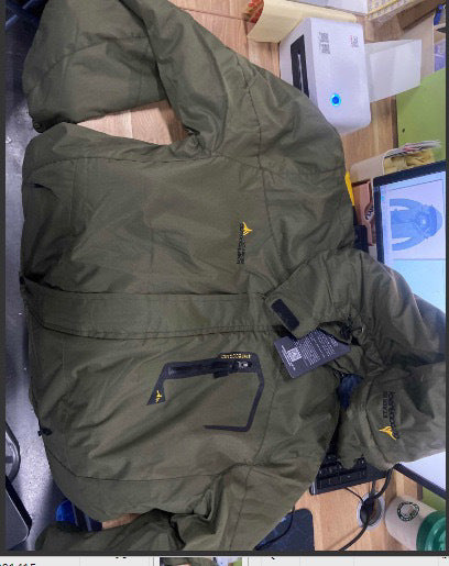 Herren multifunktionale wasserdichte Outdoorjacke mit abnehmbarem Fleece-Innenlayer und verstellbarer Kapuze EB