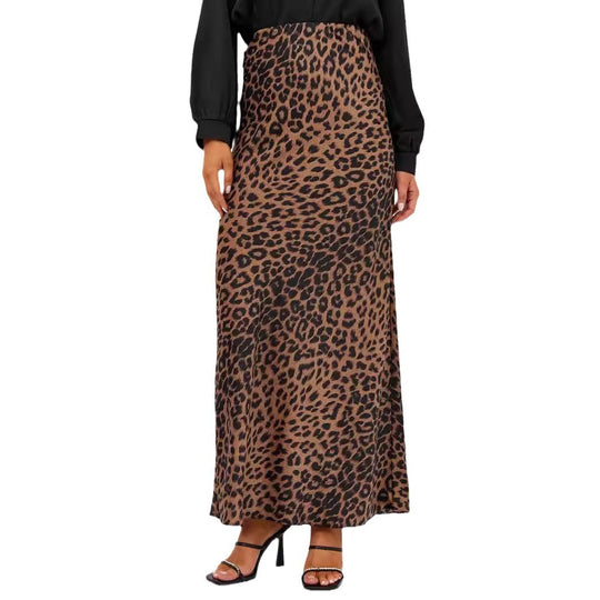 Damen Maxirock im Leopardenmuster EB