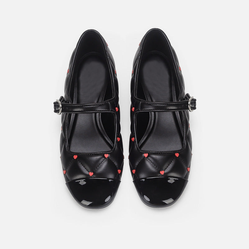 Damen Ballerinas mit eleganter Schnallenakzentgestaltung EB