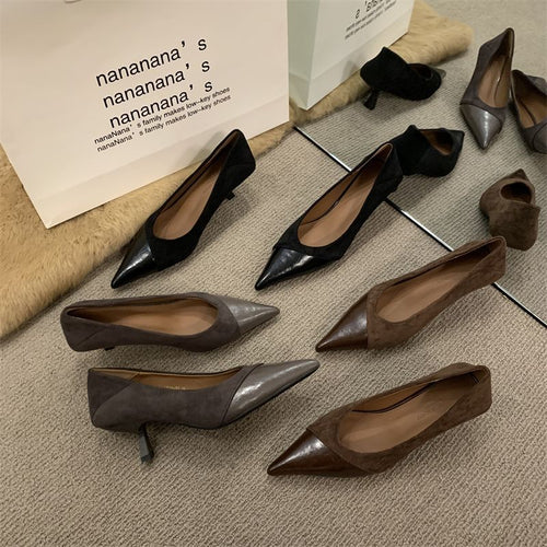 Damen elegante spitze Pumps EB