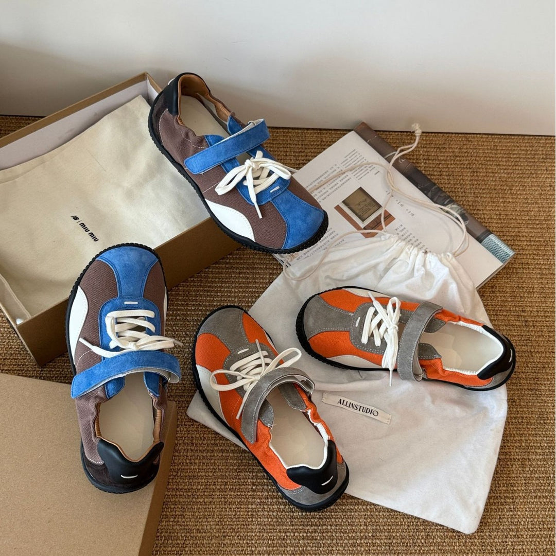 Damen Atmungsaktive Freizeitschuhe mit innovativem Klettverschluss und dämpfender Sohle EB
