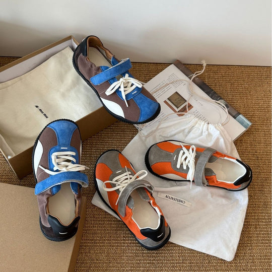 Damen Atmungsaktive Freizeitschuhe mit innovativem Klettverschluss und dämpfender Sohle EB