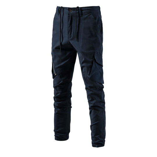 Herren Cargo-Hose mit funktionalen Taschen und elastischem Bund EB