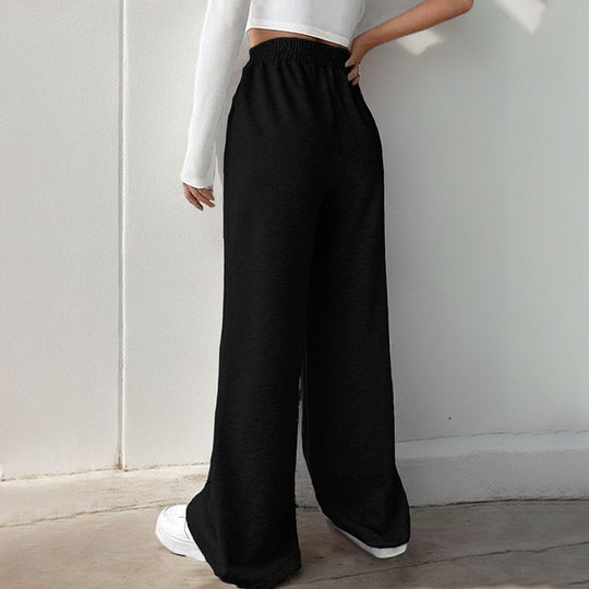 Damen Weit geschnittene Freizeithose mit elastischem Bund EB