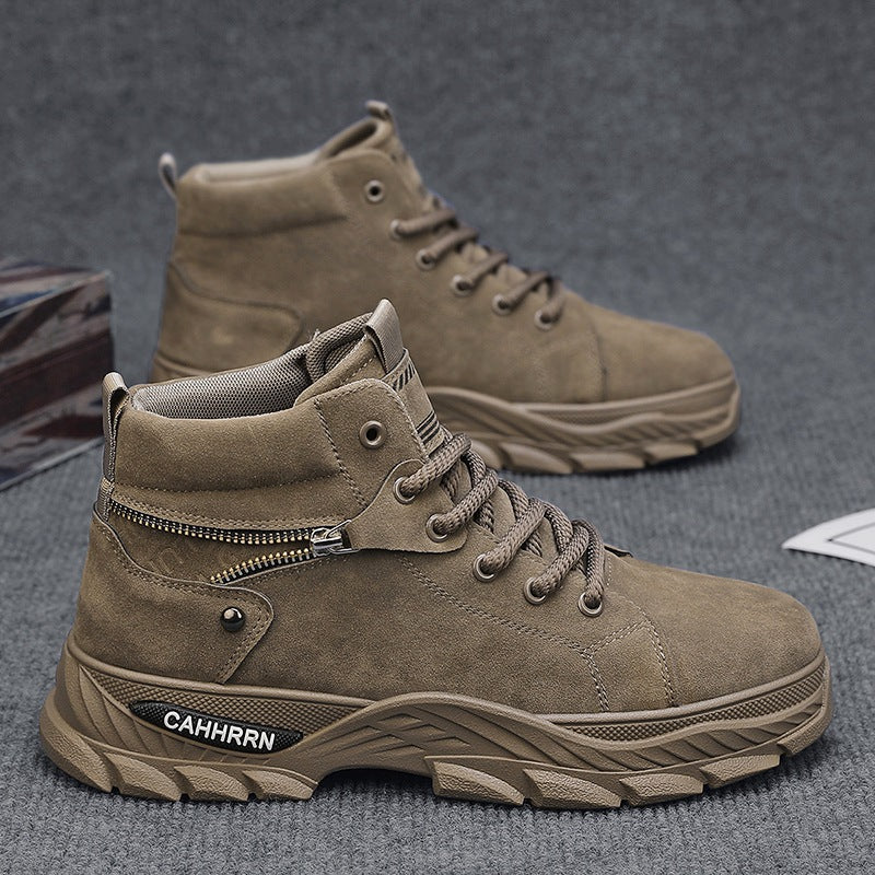 Damen Hohe Sneaker mit einzigartiger Reißverschluss-Detail und robustem Profil EB