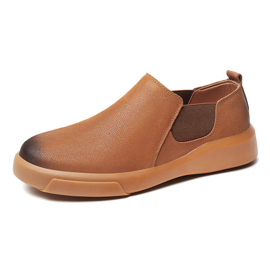Damen bequeme Slip-On Sneakers mit elastischem Seitenstreifen und atmungsaktivem Obermaterial EB