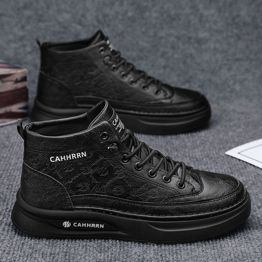 Damen Modische High-Top Sneakers mit atmungsaktiver Oberflächenstruktur EB