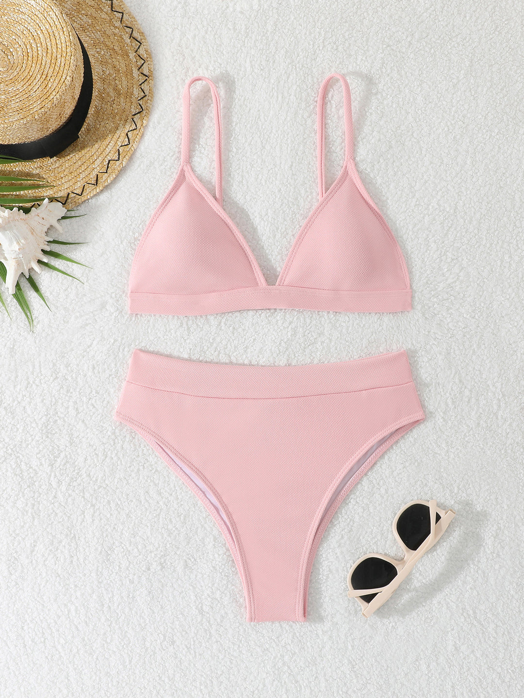 Damen Triangel-Bikini mit hohem Bund EB