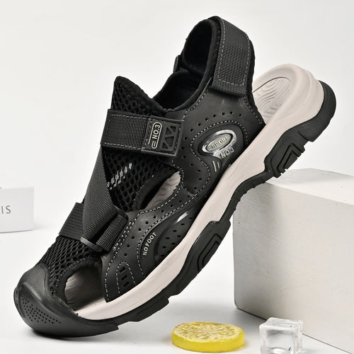 Damen Sportliche Outdoor-Sandalen mit verstellbarem Riemen und rutschfester Sohle EB