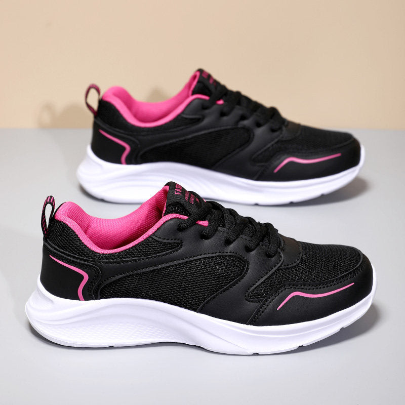 Damen Sportliche Laufschuhe mit atmungsaktiver Mesh-Oberfläche und dämpfender Sohle EB