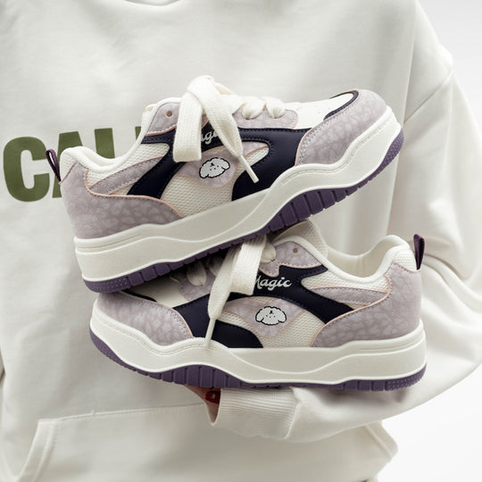 Damen Sportliche Sneaker mit verspieltem Tiermotiv und bequemer Dämpfung EB