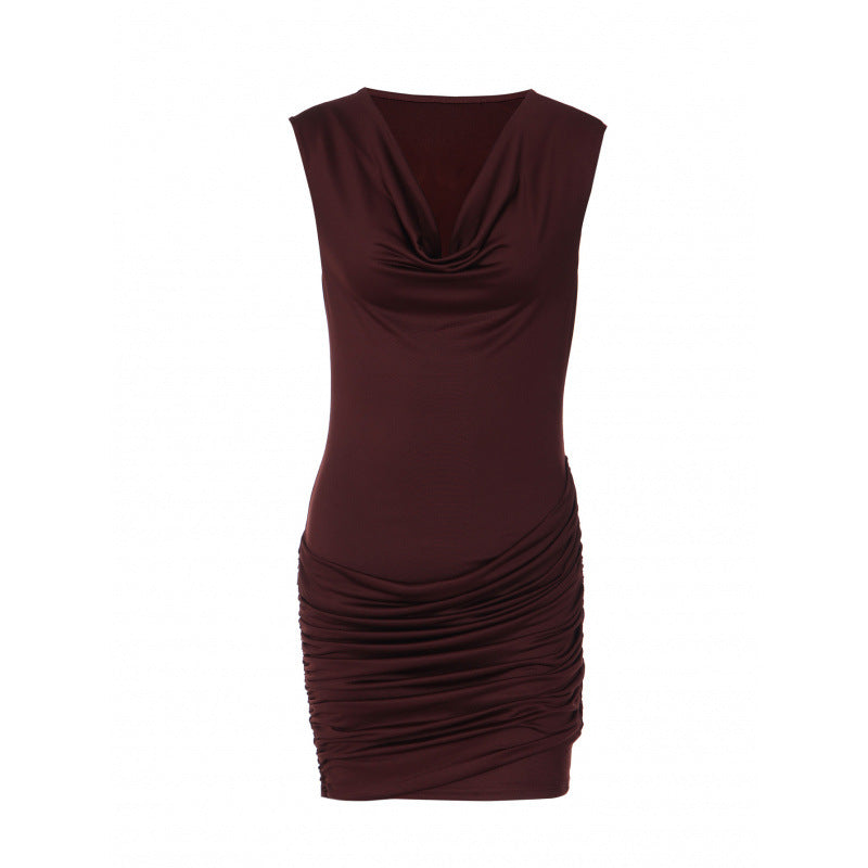 Damen Elegantes Wickelkleid mit raffinierten Rüschendetails und verführerischem V-Ausschnitt EB
