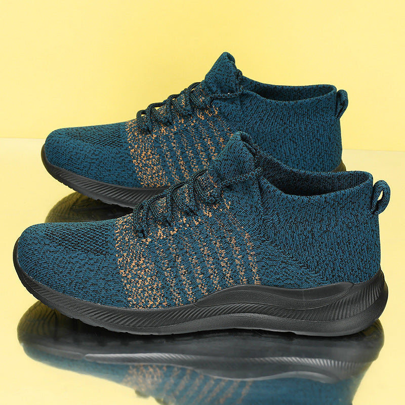Damen Sportliche und atmungsaktive Sneakers mit elastischem Schaft EB