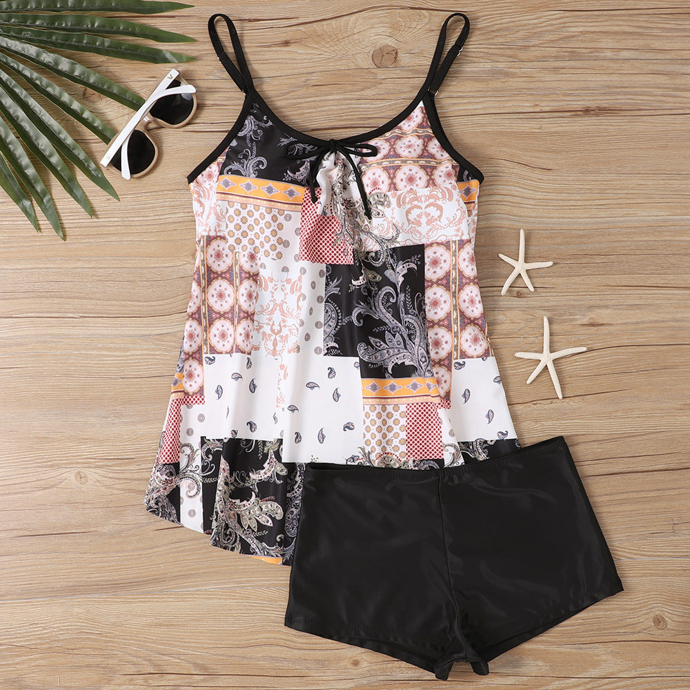 Damen lässiger Strandtop mit Shorts EB