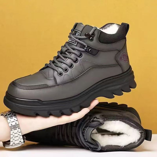 Damen Warm gefütterte Winterstiefel mit rutschfester Sohle EB