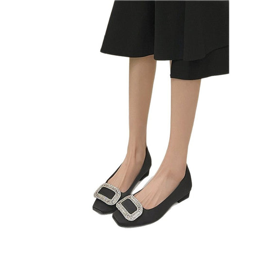 Damen elegante Slipper mit funkelnder Applikation EB
