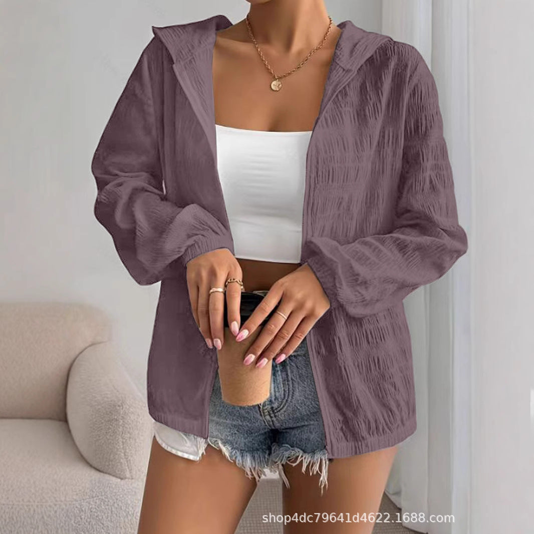 Damen lässige Kapuzenjacke EB