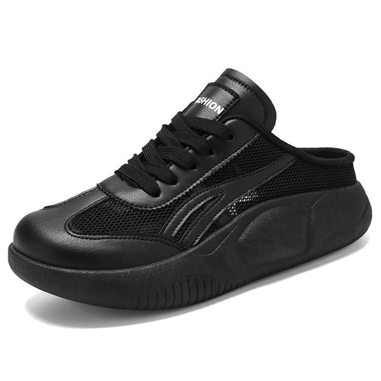 Damen Sportliche Slip-On Sneakers mit luftiger Mesh-Oberfläche und dämpfender Sohle EB