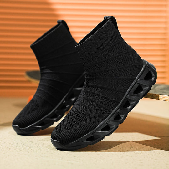 Damen Hochmodische Strick-Sneaker mit flexibler Sohle EB