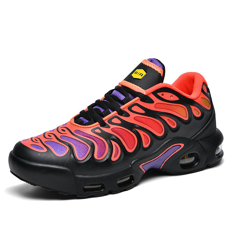 Herren futuristische Dämpfungs-Sneaker mit sichtbarer Luftkammer und strukturiertem Mesh-Overlay EB