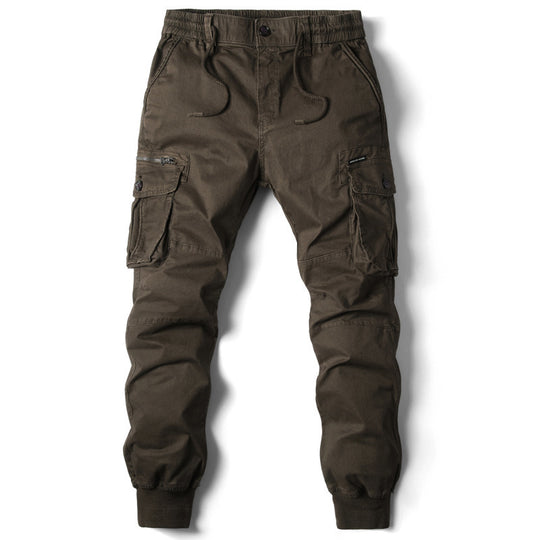 Herren Cargo-Jogginghose mit verstellbarem Bund und praktischen Taschen EB