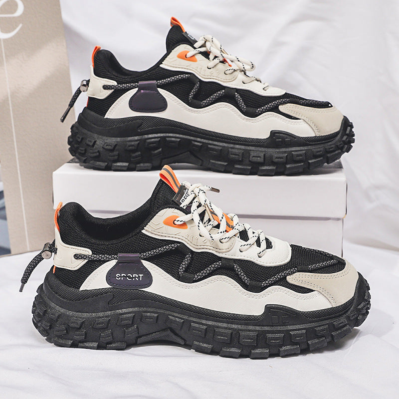 Damen Sportliche Chunky Sneakers mit rutschfester Profilsohle und atmungsaktivem Obermaterial EB