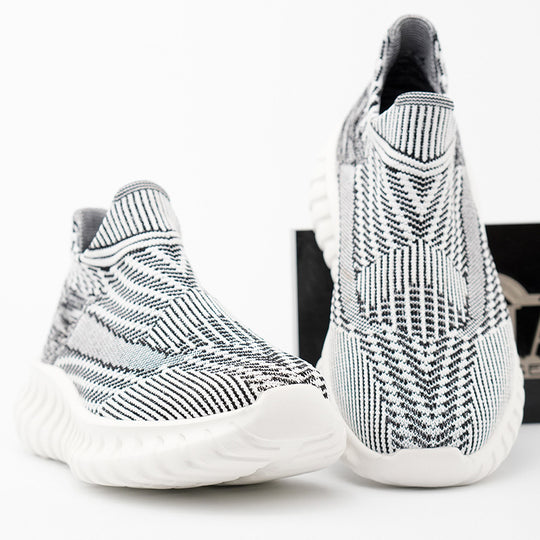 Damen Modische Strick-Sneaker mit rutschfester Sohle EB