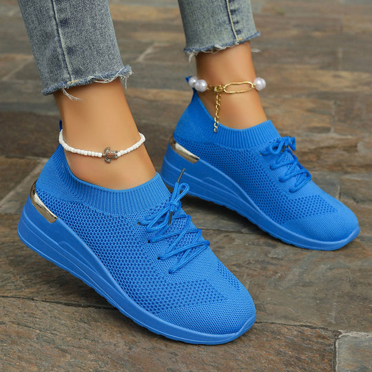 Damen Komfortable und atmungsaktiveSneaker mit glitzerndem Akzent EB