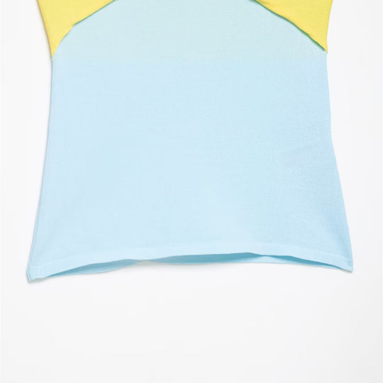 Damen Off-Shoulder Oberteil mit Knoten-Detail und Farbverlauf EB
