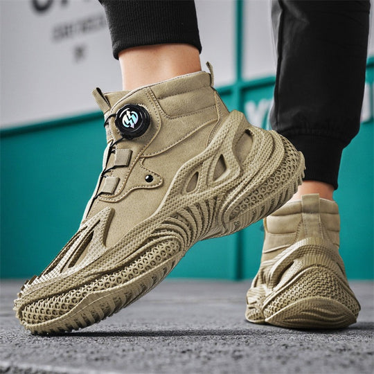 Damen stylische High-Top Sneakers mit dynamischem Sohlendesign EB